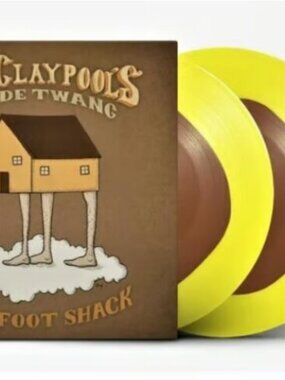 Les Claypool's Duo De Twang Four Foot Shack 2-LP ~ Ltd Ed Brown In Yellow ~ New!
